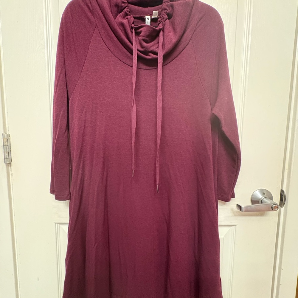 Cable & Gauge Burgundy Dress